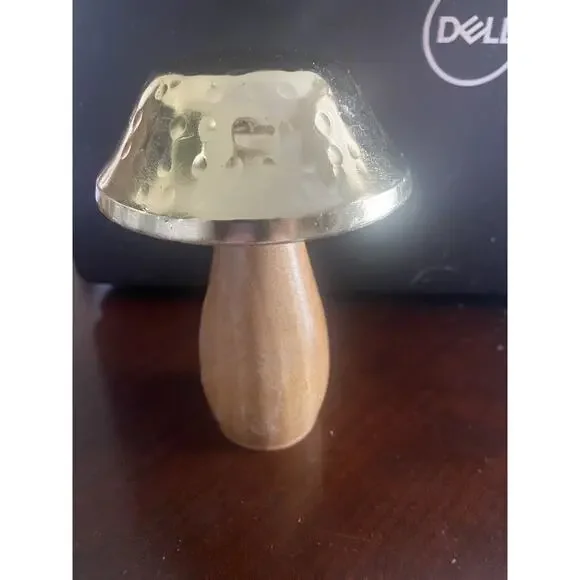 MCM Style Brass Mushroom 5 Inches - Picture 2 of 4